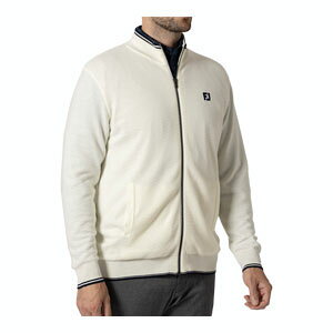 フットジョイ ヘリンボーン柄 防風裏地付き フルジップ 長袖 セーター ゴルフウェア メンズ FJ-F24-M12 M-XL