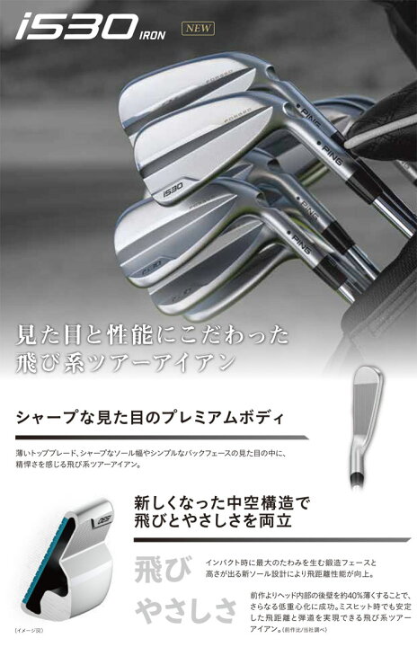 楽天市場】特注カスタムクラブ ピン i530 アイアン ダイナミック 