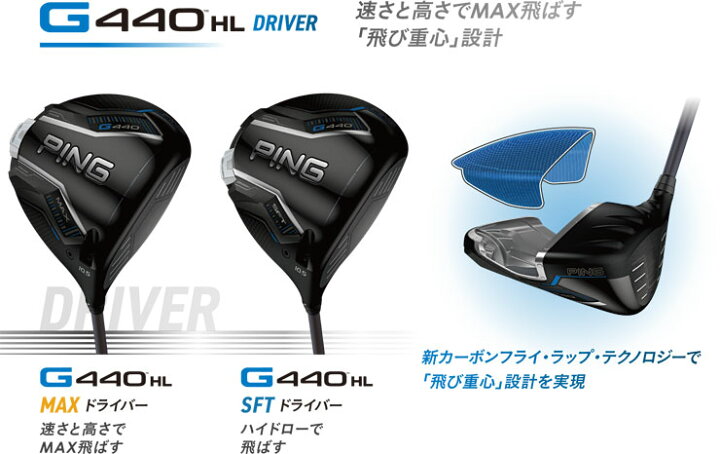 楽天市場】ピン G440 HL MAX ドライバー Fujikura Speeder NX GREY 35D 