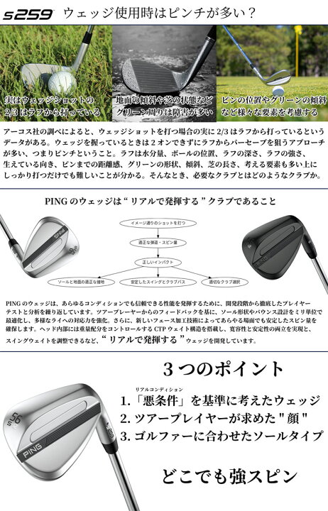 PING「S259」ウェッジ登場｜USGA適合リスト入りの2026年最新モデル 