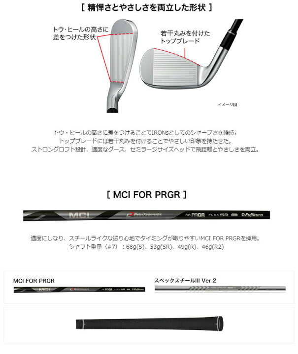 楽天市場】プロギア 04 アイアン 5本セット[＃7-PW、AW] スペック 