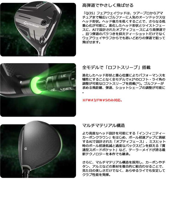 楽天市場】特注カスタムクラブ テーラーメイド Qi35 フェアウェイ 