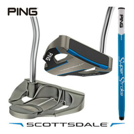[タイムセール] ピン SCOTTSDALE CRAZ-E CB パター PING SuperStroke TOUR 1.0P 17 IN BLUE グリップ装着モデル