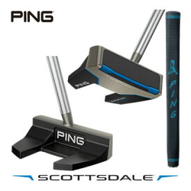 ピン SCOTTSDALE PRIME TYNE C パター PING PP58 ブラック/ブルー ミッドサイズ グリップ装着モデル