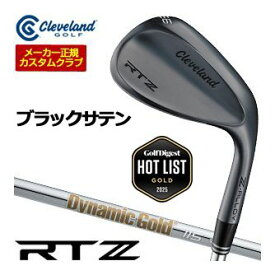 [タイムセール] 特注カスタムクラブ クリーブランド RTZ ブラックサテン ウエッジ ダイナミックゴールド 115 シャフト