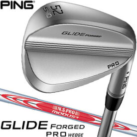 ピン GLIDE FORGED PRO ウエッジ N.S. PRO MODUS3 105 シャフト、フレックス：S、GP360 LITE ツアーベルベット ROUND アクア グリップ装着 [即納]