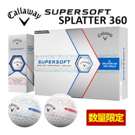 キャロウェイ 数量限定 SUPER SOFT SPLATTER 360 ゴルフボール [12球入り] 【あす楽対応】