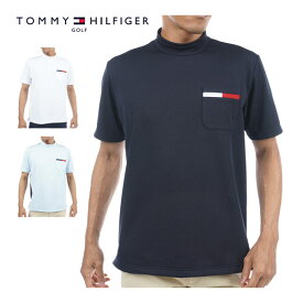 トミーヒルフィガー ゴルフ ウェア メンズ カラーブロック モックネック 半袖シャツ THMA305 2023年春夏モデル M-XL 【あす楽対応】
