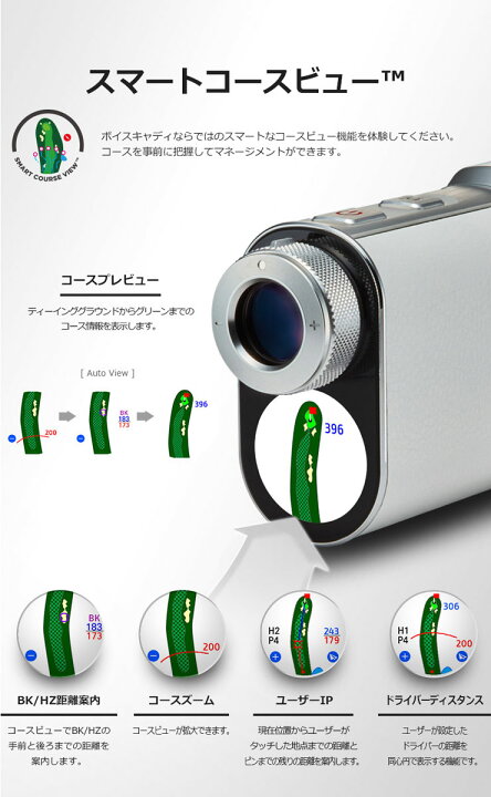 楽天市場】ボイスキャディ ハイブリッド GPS レーザー距離計 SL2 