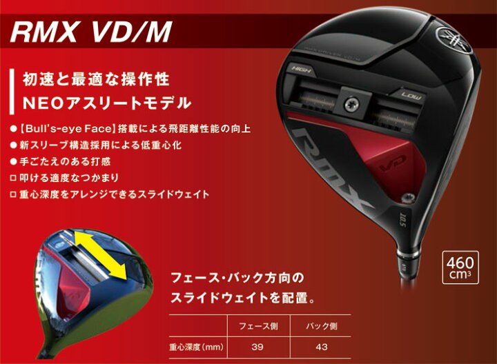 楽天市場】ヤマハ 2024年 RMX VD/M ドライバー グラファイトデザイン 