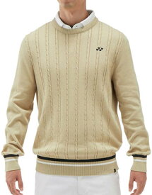 ヨネックス ウェア メンズ ゴルフ ベリークール エアリリース ケーブル編み クルーネック セーター GWS2061 2024年春夏モデル M-LL 【あす楽対応】