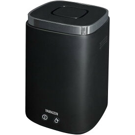 [山善] 加湿器 加熱式 スチーム式 上から給水 (最大加湿 500ml) (タンク容量 2.4L) (木造~8.5畳 / プレハブ洋室~14畳) 卓上 小型 寝室 ブラック KS-J242(B)