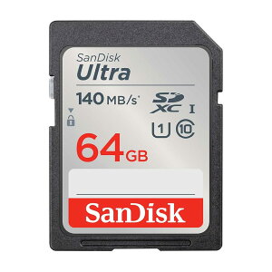 �T���f�B�X�N SanDisk SD�J�[�h 64GB SDXC Class10 UHS-I �ǎ��ő�140MB/sUltra SDSDUNB-064G-GH3NN �V�p�b�P�[�W