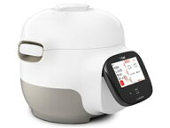 ティファール 電気圧力鍋 3L 内蔵270レシピ 「クックフォーミー タッチ ホワイト」 タッチパネル アプリ…