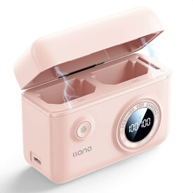 llano 2in1 NP-FZ100 バッテリーパック カメラ バッテリー ケース カメラバッテリー 充電器 モバイルバッテリー搭載 カメラ バッテリー 収納ケース バッテリー2個まで同時充電 For Sony a9/a6700/a6600/a7IVに対応