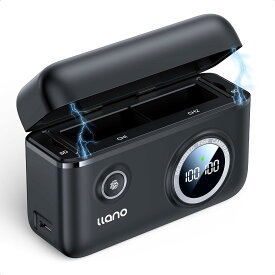 llano NP-W126 バッテリーパック 富士フィルム カメラバッテリー 充電器 PD(バッテリー2個まで同時充電可能/PD18W 高速充電/SDカード収納付き) ForFUJIFILM X100V/X100F/X100VI/X-T200/X-E3/X-Pro3/X-A7/X-S10/X-T2に対応