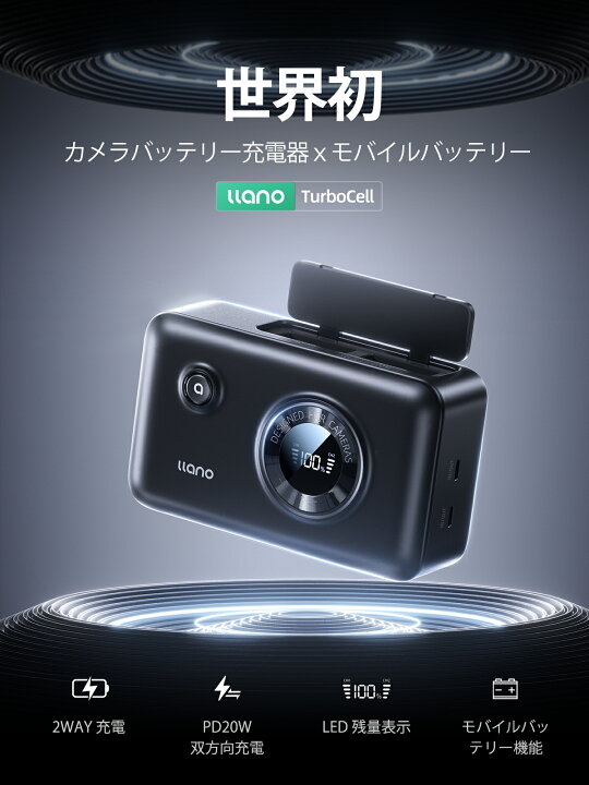 楽天市場】llano 2 in 1 カメラバッテリー 充電器 LP-E17 (12400mAh 