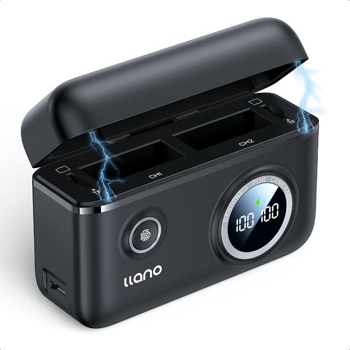 楽天市場】llano Gopro Hero 9/10/11/12 ブラック バッテリー 充電器 