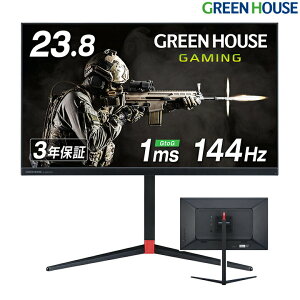 Q[~Oj^[ 144Hz 23.8^ tHD 1920x1080 mOA GH-ELCG238A j^[ 23.8C` Q[~OfBXvC Q[ HDMI VESA PCj^[ p\R PS5 Switch PR01 O[nEX