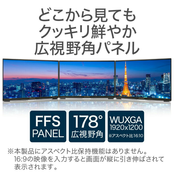 楽天市場】【期間限定5%OFF】 モバイルモニター 14インチ WUXGA (1920  