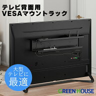 テレビ裏 ケーブル収納 液晶テレビ背面用 VESAマウント ラック GH-TVRB-BK 配線収納 録画用のUSBハードデ…