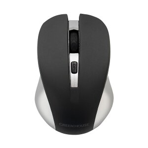 ワイヤレスマウス 2.4GHz 無線 USBマウス GH-MULNOA マウス パソコン USB DPI切り替えボタン搭載 分解能3段階切り替え 小型レシーバー 電源スライドスイッチ搭載 PR01 グリーンハウス