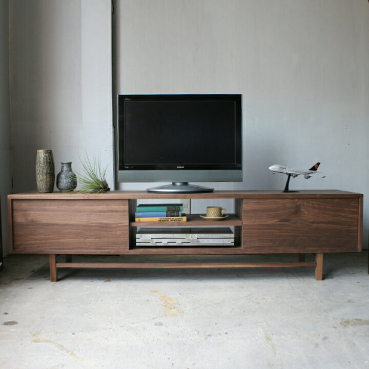 楽天市場】テレビボード TV board W1800 walnut | TV台 TVボード AV 