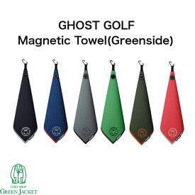 【8月限定エントリー抽選で100%ポイントバック！】【日本未発売】GHOST GOLF Magnetic Towel Greenside ゴーストゴルフ マグネティックタオル グリーンサイド 特許 磁石 磁気タオル プレゼント おしゃれ かっこいい