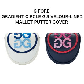 G FORE GRADIENT CIRCLE G'S VELOUR-LINED MALLET PUTTER COVER G4AF22A70 ジーフォア グラディエント サークル ジーズ べロア ライン マレット パターカバー ゴルフ ヘッドカバー