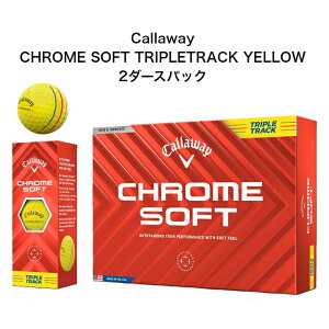 y2_[XpbNzCallaway Chrome Soft TripleTrack Yellow 2_[XpbN LEFC N[\tg gvgbN CG[ St{[ N\tg 2024NŐVf ܂Ƃߔ