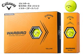 Callaway ゴルフボール WARBIRD YELLOW 2ダースパック キャロウェイ ウォーバード イエロー 2023年モデル
