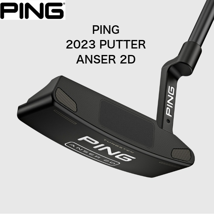 PING 2023 PUTTER ANSER 2D ピン パター アンサー2D ゴルフクラブ 34インチ 標準ライ標準ロフト PP58 MID SIZE BLACK/GREY ミッドサイズブラックグレー：GolfShop GREEN JACKET