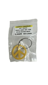 ScottyCameron スコッティキャメロン ソフトタッチ ピースサイン キーフォブ イエロー Soft touch Peace sign keyfob Yellow 小物 アクセサリー プレゼント キーホルダー