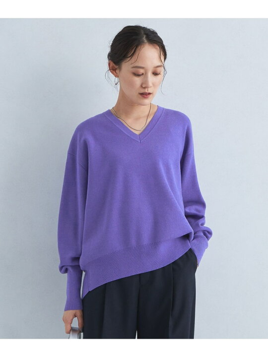 楽天市場】【SALE／40%OFF】ハーフミラノ Vネック ニット プルオーバー 