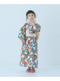 【SALE／40%OFF】浴衣 ヒマワリ/ キッズ UNITED ARROWS green label relaxing ユナイテッドアローズ グリーンレーベルリラクシング 着物・浴衣・和装小物 浴衣 ホワイト グリーン【RBA_E】[Rakuten Fashion]