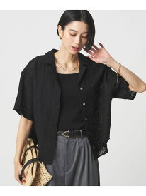 ジャガード シャツ UNITED ARROWS green label relaxing ユナイテッドアローズ グリーンレーベルリラクシング トップス シャツ・ブラウス ホワイト ブルー ブラウン ブラック【送料無料】[Rakuten Fashion]
