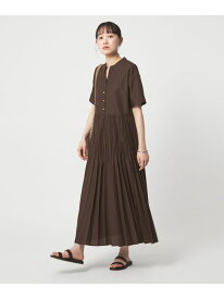 [size SHORT/TALLあり]ワッシャー プリーツ ショートスリーブ ワンピース UNITED ARROWS green label relaxing ユナイテッドアローズ グリーンレーベルリラクシング ワンピース・ドレス ワンピース ブラウン ブラック グリーン【送料無料】[Rakuten Fashion]