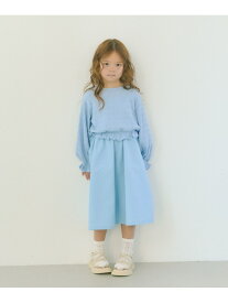 【SALE／40%OFF】キャミワンピース+ロングスリーブ プルオーバー セット / キッズ 100cm-130cm UNITED ARROWS green label relaxing ユナイテッドアローズ グリーンレーベルリラクシング ワンピース・ドレス ワンピース ブルー ホワイト【RBA_E】[Rakuten Fashion]