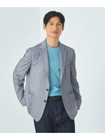 ジャージ カノコ 2B ジャケット-ウォッシャブル・ストレッチ・防シワ・吸水速乾- UNITED ARROWS green label relaxing ユナイテッドアローズ グリーンレーベルリラクシング ジャケット・アウター テーラードジャケット・ブレザー ネイビー グレ【送料無料】[Rakuten Fashion]