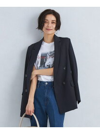 [size SHORTあり]スラブメランジ ダブルジャケット ネイビー UNITED ARROWS green label relaxing ユナイテッドアローズ グリーンレーベルリラクシング ジャケット・アウター テーラードジャケット・ブレザー ネイビー【送料無料】[Rakuten Fashion]