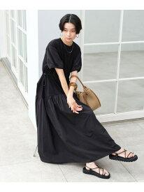 タフタ ドッキング ワンピース UNITED ARROWS green label relaxing ユナイテッドアローズ グリーンレーベルリラクシング ワンピース・ドレス ワンピース ネイビー ホワイト ブラック【送料無料】[Rakuten Fashion]