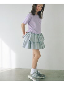 【SALE／25%OFF】ミニ裏毛 フリル キュロット(グレー)140cm-160cm UNITED ARROWS green label relaxing ユナイテッドアローズ グリーンレーベルリラクシング パンツ その他のパンツ グレー【RBA_E】[Rakuten Fashion]