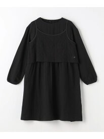 【SALE／40%OFF】レースキャミ+ガーゼワンピースセット / キッズ 140cm-160cm UNITED ARROWS green label relaxing ユナイテッドアローズ グリーンレーベルリラクシング ワンピース・ドレス ワンピース ブラック ブルー【RBA_E】[Rakuten Fashion]