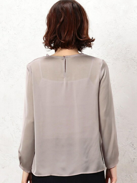 楽天市場】【SALE／50%OFF】CR Uネック フリルギャザー ブラウス 
