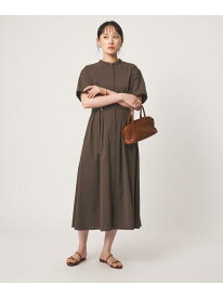 ベルト フレア ワンピース マシンウォッシャブル 吸水速乾 UNITED ARROWS green label relaxing ユナイテッドアローズ グリーンレーベルリラクシング ワンピース・ドレス ワンピース ブラウン ネイビー グレー【送料無料】[Rakuten Fashion]
