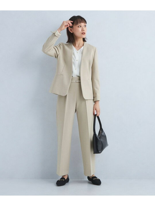 Green Label Relaxing セットアップ 思いつけ ノーカラー 洗濯可 40