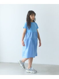 【SALE／40%OFF】天竺*布帛 プリント ワンピース / キッズ 140cm-160cm UNITED ARROWS green label relaxing ユナイテッドアローズ グリーンレーベルリラクシング ワンピース・ドレス ワンピース ブルー グレー【RBA_E】[Rakuten Fashion]