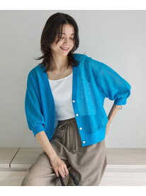 【SALE／50%OFF】シアーエアカーデ -ウォッシャブル- UNITED ARROWS green label relaxing ユナイテッドアローズ グリーンレーベルリラクシング トップス カーディガン ブラック ピンク ホワイト【RBA_E】[Rakuten Fashion]