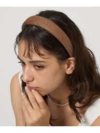 シート パデット カチューシャ UNITED ARROWS green label relaxing ユナイテッドアローズ グリーンレーベルリラクシング ヘアアクセサリー カチューシャ・ヘアバンド ブラック ブラウン[Rakuten Fashion]