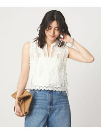 エンブロイダリー ベスト UNITED ARROWS green label relaxing ユナイテッドアローズ グリーンレーベルリラクシング トップス ベスト・ジレ ブラック ホワイト【送料無料】[Rakuten Fashion]